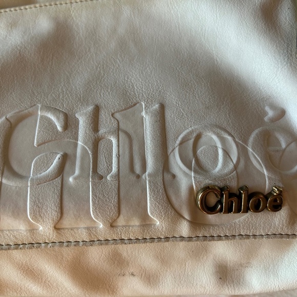 Chloe Eclipse Cream-colored Commuter Tote, Vintage - Picture 2 of 15